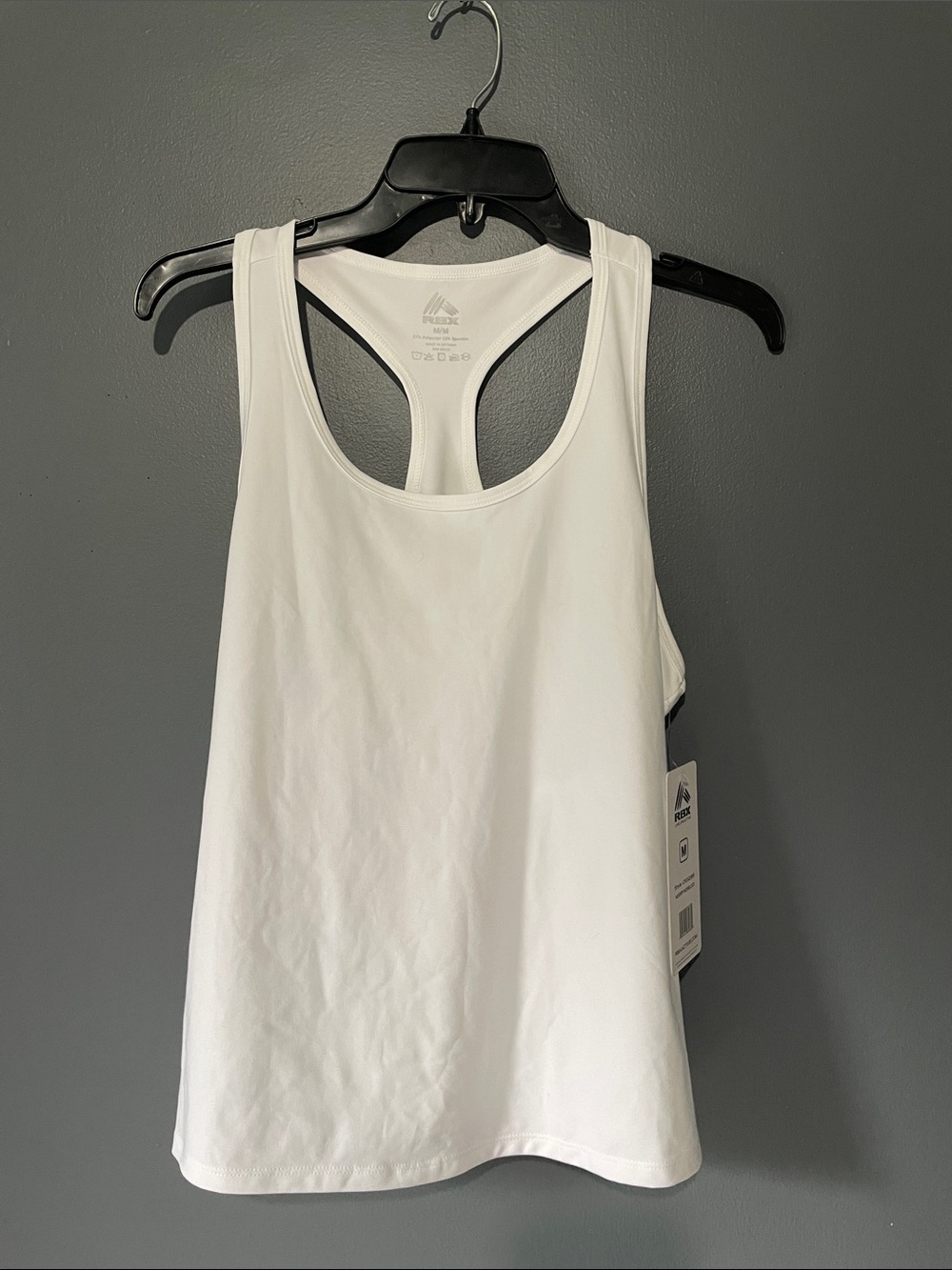 RBX White Racerback Tank Top